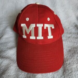 Vintage MIT Hat Strapback Jumbo Letters Spellout Collegiate Traditions Cap